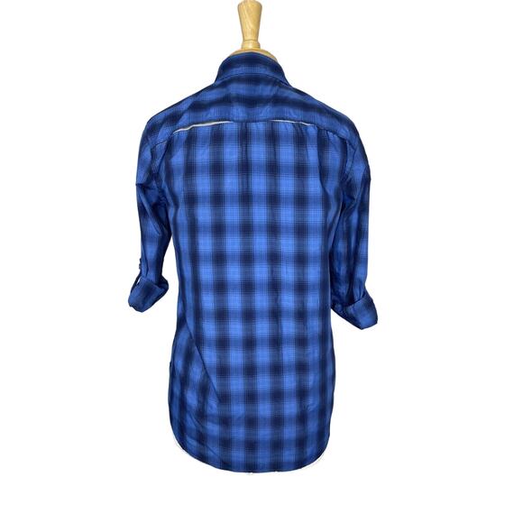 EDDIE BAUER Travex Blue Plaid Classic Fit Button Up Shirt XS Womens Outdoor - Picture 3 of 10